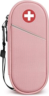 SITHON EpiPen Medical Carrying Case Insulated, Travel Medication Organizer Bag Emergency Medical Pou