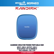 SANDISK Creator Phone Portable SSD - 1TB/2TB