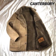 CANTERBURY 小羊皮毛一體排扣大衣 長板外套夾克 皮衣
