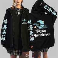 4 Demon Slayer Zip Hoodies New Pullovers Anime Tokito Muichiro StreetwearS-5XL