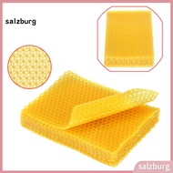 <salzburg>  10Pcs Natural DIY Beeswax Sheets Eco-friendly Beekeeping Equipment Bee Comb Honey Frame 