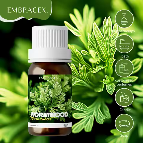 10ml 100% Pure Wormwood Essential Oils For Face, Body, Nails, Hair, Eyelashes Firming Skin, Make Ski