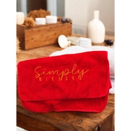 ~SG SELLER~ "Simply Blessed" Embroidered Towel - 30cm x 60cm