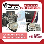 LEO RACING BLOCK 57MM LC135 Y15ZR 135LC LC4S Y15 SIAP PISTON DOME BLOCK RACING LEO