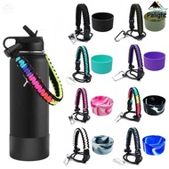 HydroFlask Boot Silicon Cover Aquaflask Accessories 32&amp;40 oz 12&amp;24oz Protective Bottom Non-Slip Aqua flask Tumbler Boot Sleeve Cover &amp; Paracord Handle Colored Cup Rope Set