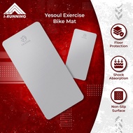 Yesoul Exercise Mat ★ 125cm x 60cm ★ Exercise Bike Mat ★ Non Slip ★ Absorb Shock