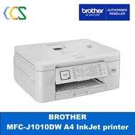 Brother MFC-J1010DW Inkjet Printer Stylish and Compact Multifunction colour A4 wireless inkjet printer Fax Print Scan Copy 4-In-1 Inkjet Printer MFCJ1010DW *** 3 Years carry-in warranty***