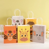 Birthday Paper Bag/Birthday Goodie Bag/Animal Theme Goodie Bag/Gift Paper Bag/Animal Motif Paper Bag