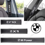 Car SeatBelt Cover For Bmw F30 E90 F10 F20 G20 X7 M5 M3 MPower M4 Safety Belt Pad Fashion Carbon Fiber Shoulder Support Safety Belt Car Interior Accessories