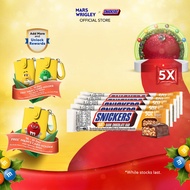 -MINGYU's Favorite- [Bundle of 5] Snickers Oat Dark Chocolate Sugar Reduction 38g Chocolate / Rechar