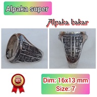 Super alpaca burnt alpaca agate ring.28
