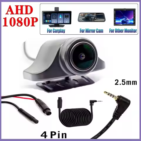 AHD1080P HD Rear Camera Night Vision IP68 Waterproof Cam For Car DVR Wide Rearview Stream Media Dash