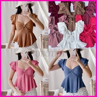 ✼ ◆ ▥ BARBARA RIBBON Ruffled Top Hot Selling