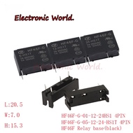 Power relay HF46F-G-005-HS1 HF46F-G-012-HS1 HF46F-G-024-HS1 5VDC 12VDC 24VDC 7A 250VAC 4PIN Original