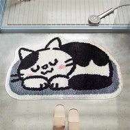 Bathroom Rug Mat Cute Simple Quick Drying Prevent Slipping Shower Carpets For Hotel And Home Lying D