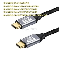 KAIYUE Type C to USB C 3.1 Gen2 10Gbps Cable PD 100W 5A QC4.0 3.0 Fast Charging Cable For OPPO Reno 