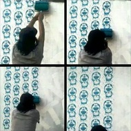 roll cat motif doraemon