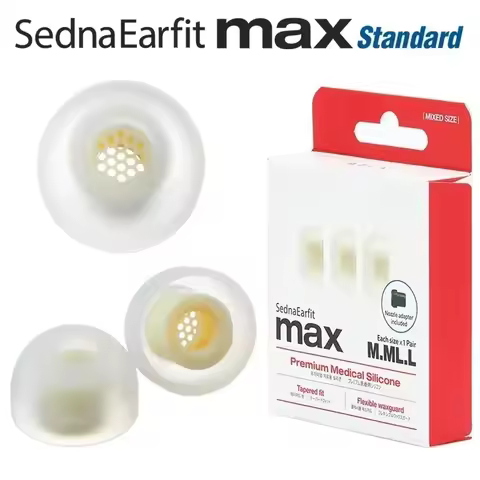 for AZLA Max Standard Ear Tips for IE900/800s Sennheiser Headphone Cover Strainer Earbuds Cover Sili