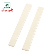 2 Pcs Spare Part Beige Plastic Bridge Saddle Nut for Classical Guitar