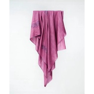 粉紅色花叢手工刺繡/克什米爾手工披肩100% Pashmina羊絨