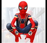 COS Iron Spiderman Kostum anak  Baju Kostum Anak Cosplay Superhero Spiderman Costume Import