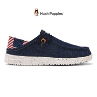 Hush Puppies รองเท้าผู้ชาย รุ่น WATHERSMART HP IHDB18968 - สีดำ รองเท้าหนังแท้ รองเท้าลำลอง รองเท้าแบบสวม Men's Semi-slipper Casual Shoes