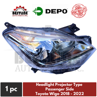 Head Light Head Lamp Headlight Headlamp Passenger Side (Right Side) for Toyota Wigo Projector Type 2