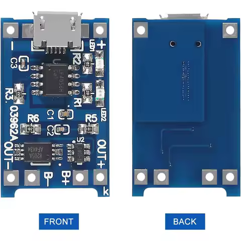 20pcs 18650 Lithium Battery Charging Board TP4056 Micro USB Charging Board 5V 1A with Battery Protec