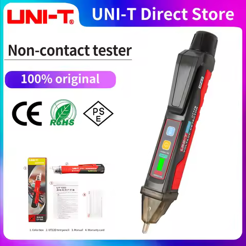 UNI-T UT12D UT12E UT12M Non Contact Voltage Detector Pen High and Low Dual Mode 1000V Electric Penci