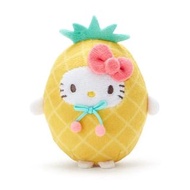 Japan Sanrio - Hello Kitty 日版 迷你 沙包 毛絨 公仔 手玉 毛公仔 玩偶 娃娃 菠蘿造型 KT 凱蒂貓 吉蒂貓 (水果系列)
