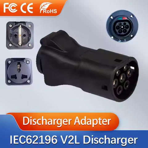 Type2 ICE62196 V2L Adapter Vehicle to Load Discharger Fit for MG KIA HYUNDAI 16A 3.5KW V2L for MG4 M