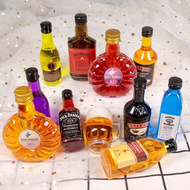 Father's Day Birthday Mini Liquor Cake Topper Decoration Whiskey Wine Bottle Birthday Cake Topper Display