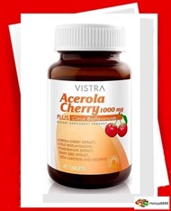 VISTRA Acerola Cherry 1000 mg. 45 เม็ด  วิสตร้า วิตามินซี อะเซโรล่า เชอร์รี่  สินค้าใหม่  โปรโมชั่น  พร้อมส่ง  ด่วน