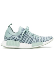 ADIDAS WOMENS NMD R1 STLT PRIMEKNIT ASH GREEN RAW STEEL FOOTWEAR WHITE WMNS CQ2031