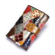 WESTAL Women's Wallet Luxury Genuine Leather Wallets for Women  Patchwork Woman Wallets Long Cell Phone Wallet Cards Holder