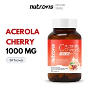 [30 เม็ด] Nutrovis C Acerola Cherry 1000 mg Plus นูโทรวิส ซี อะเซโรล่า เชอร์รี่ 1000 มก. พลัส วิตามิ