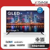 NANO SMART TV (4K LED GOOGLE TV) ดู NetflixYoutube ได้ ขนาด 55 นิ้ว รุ่น 55Q1000