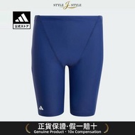 (日本平行進口) adidas儿童20cm游水半长裤泳衣IQ3940蓝