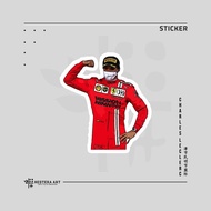 Formula 1 F1 Sticker Vinyl Doff Laminated Sticker | Charles Leclerc