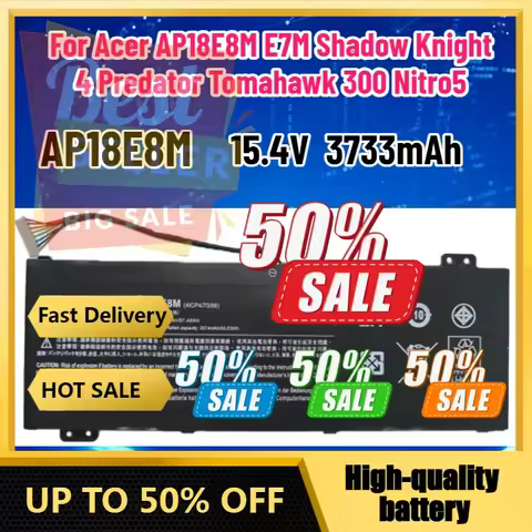 【Fast Delivery 】New AP18E7M Laptop Battery For Compatible With Acer AP18E8M E7M Predator Helios 4, P