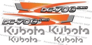 สติ๊กเกอร์รถเกี่ยวข้าว Kubota DC-70G plus (ชุดเล็ก)