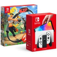 任天堂 Nintendo Switch 遊戲主機 (OLED款式) 白色  (套裝 Ring Fit Adventure 健身環大冒險) 香港行貨