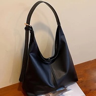 Women'S Elegant Minimalist Tote Bag - Structured Synthetic Purse with Snap Closure, Handbag Durable