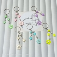 GANTUNGAN Flower Mote Keychain GK-002