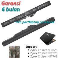 Baterai Zyrex Cruizer NFT625 NFT526 NFT742 laptop battery