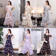 Dress Emily Ruffle Shoulder Floral Dress