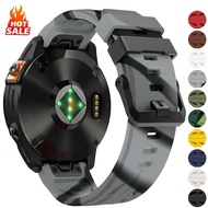 22/26mm Sport Silicone Strap For Garmin Fenix 8 47mm/7/6/5 Quick Fit Band For Garmin Fenix 8 51mm/7X
