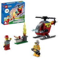 LEGO City Fire Helicopter Toy 60318 for Preschool Kids, Boys and Girls 4 Plus Years Old, with Firefi
