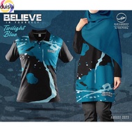 Baju Sublimation Tshirt Women/men Jersey Blue Black Baju Jersey Muslimah Viral Baju Couple Set Tshir