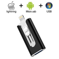 3 in1 OTG USB Flash Drive 8G 16GB 32GB 64GB 128GB Pen drive For iphone 8 7 Plus 6 6s Plus 5S ipad st